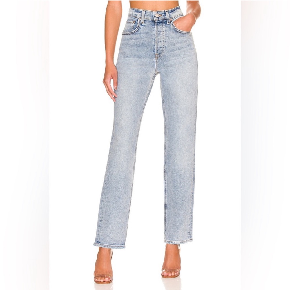 GRLFRND NWT Cassidy Jeans high rise la brea straight stretch 26